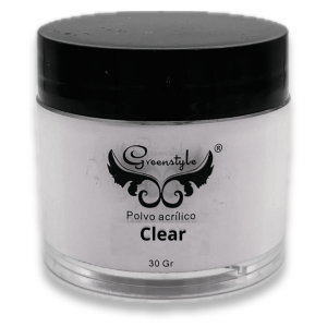 Polvo acrÃlico transparente