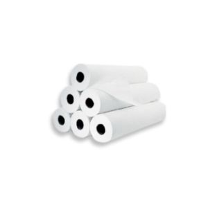 Caja de 6 Rollos de Papel Camilla Blanco Precortado (60 cm x 70 m)